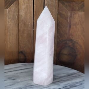 Rose Quartz Crystal Tower